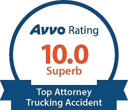 Avvo Rating 10.0 Superb - Top Attorney Trucking Accident